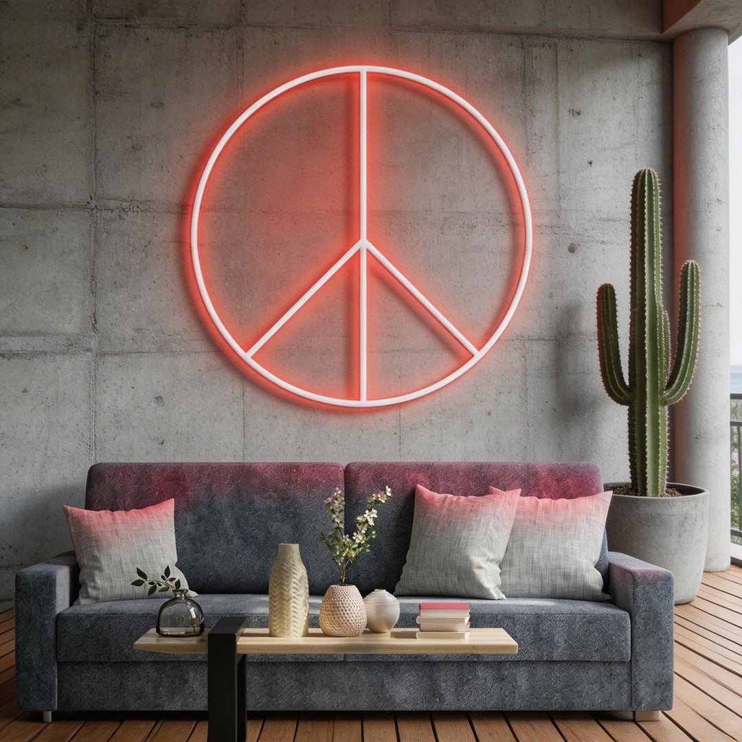 Peace Neon Sign