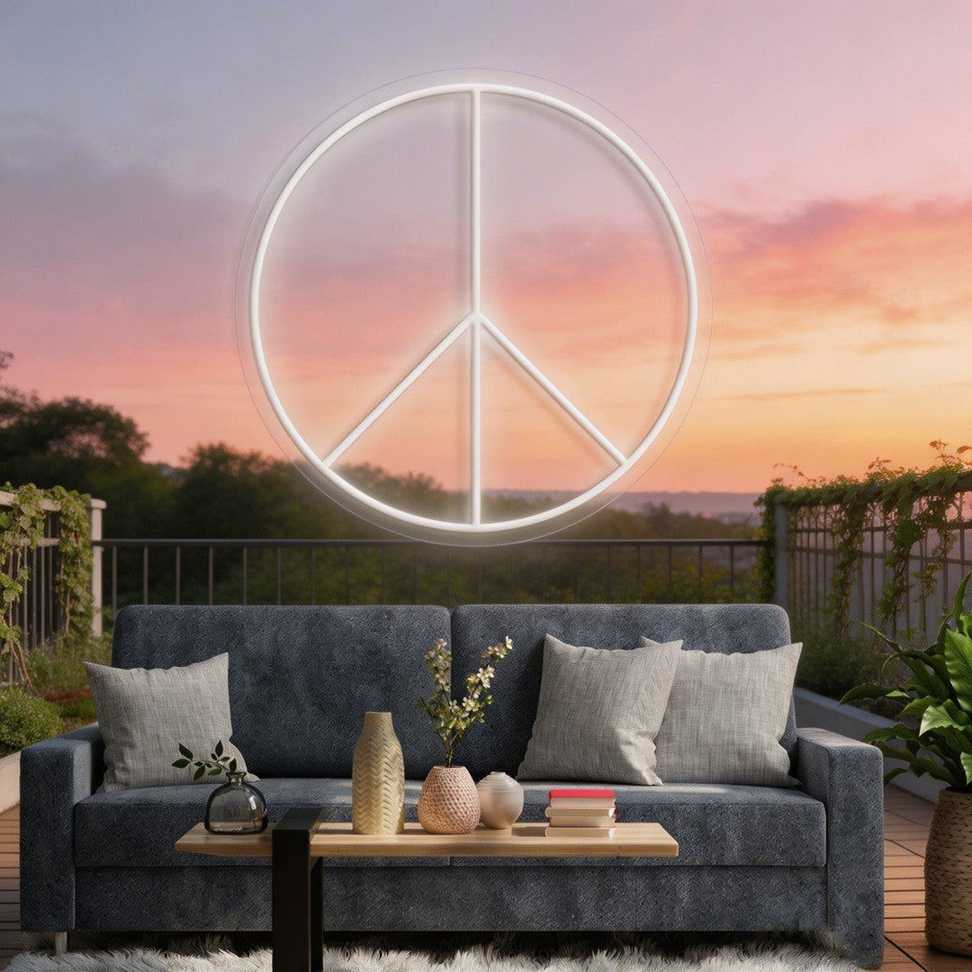 Peace Neon Sign