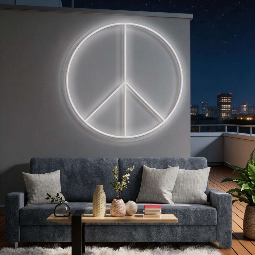 Peace Neon Sign