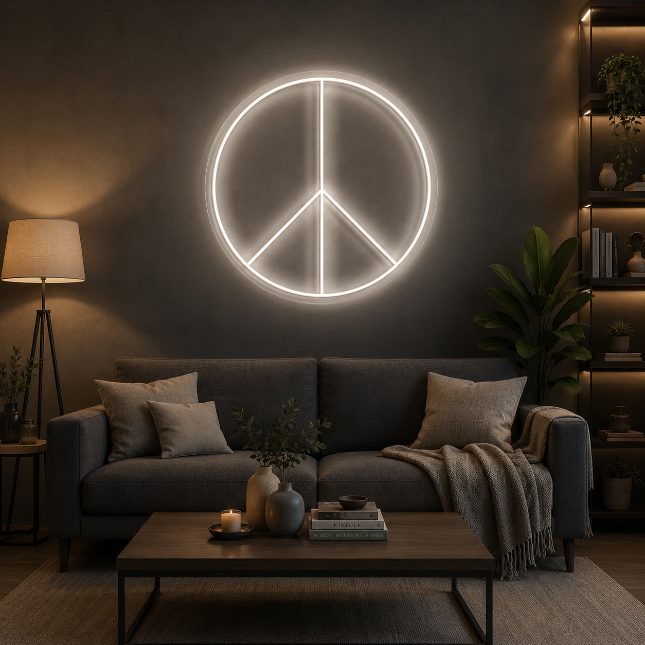 Peace Neon Sign