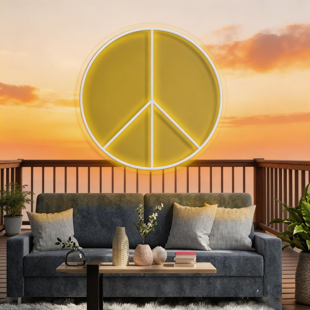 Peace Neon Sign