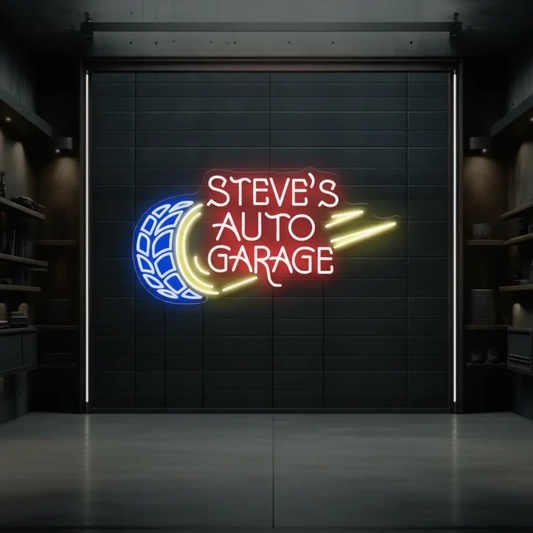 Personalized Garage Name Neon Sign Led Garage Neon Sign