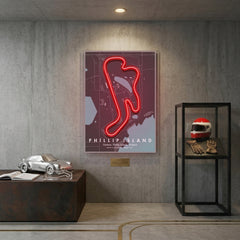 Phillip Island F1 Circuit LED Neon Sign Light Pop Art