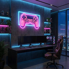 Pink Controller Art Work Led Neon Sign Light