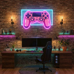 Pink Controller Art Work Led Neon Sign Light