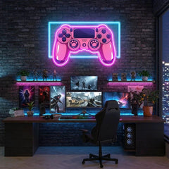 Pink Controller Art Work Led Neon Sign Light