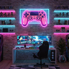Pink Controller Art Work Led Neon Sign Light