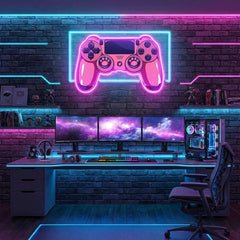 Pink Controller Art Work Led Neon Sign Light
