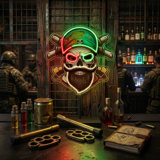 Pirate Skull LED Neon Sign Light Pop Art