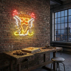 Pizza Gangster Artwork Led Neon Sign Light
