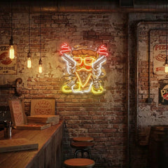 Pizza Gangster Artwork Led Neon Sign Light