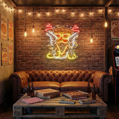 Pizza Gangster Artwork Led Neon Sign Light