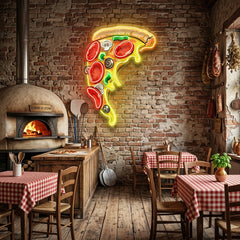 Pizza Licious Slice LED Neon Sign Light Pop Art