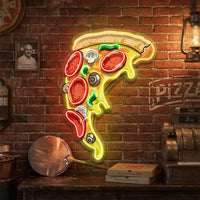 Pizza Licious Slice LED Neon Sign Light Pop Art