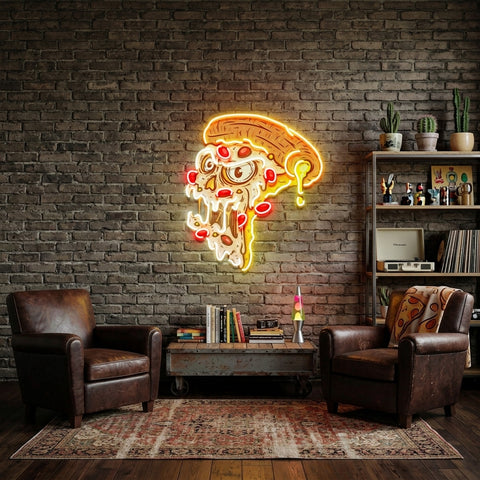 Pizza Monsters LED Neon Sign Light Pop Art