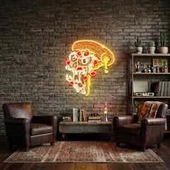 Pizza Monsters LED Neon Sign Light Pop Art