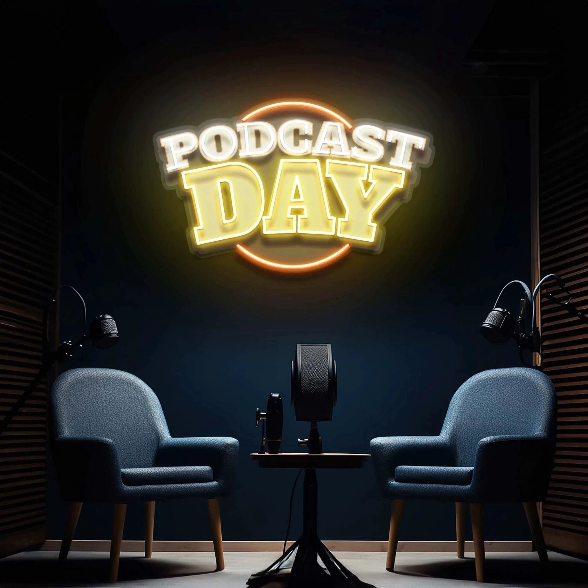 Podcast Day Artwork Led Neon Sign Light