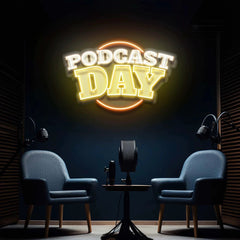 Podcast Day Artwork Led Neon Sign Light