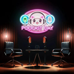 Podcast Day Special Artwork Led Neon Sign Light