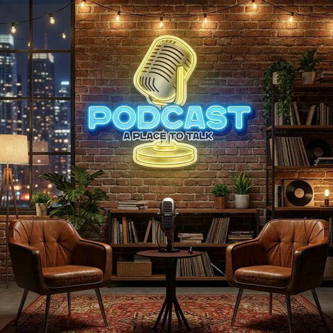A Place to Talk Podcast Led Neon Sign Artwork