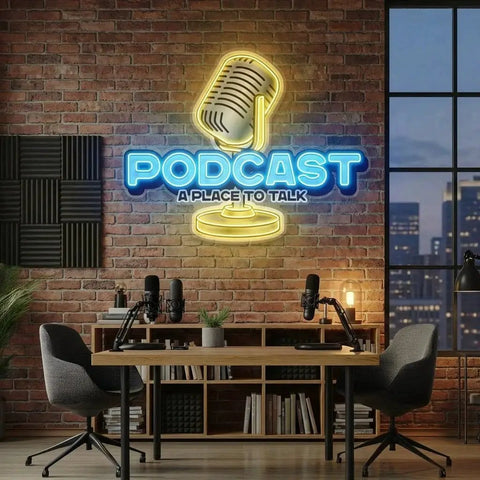 A Place to Talk Podcast Led Neon Sign Artwork