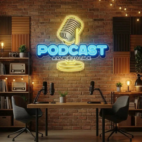 A Place to Talk Podcast Led Neon Sign Artwork