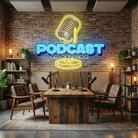 A Place to Talk Podcast Led Neon Sign Artwork