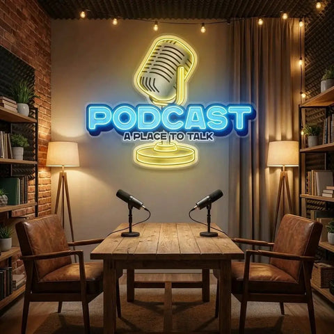 A Place to Talk Podcast Led Neon Sign Artwork