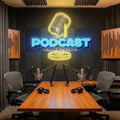 A Place to Talk Podcast Led Neon Sign Artwork