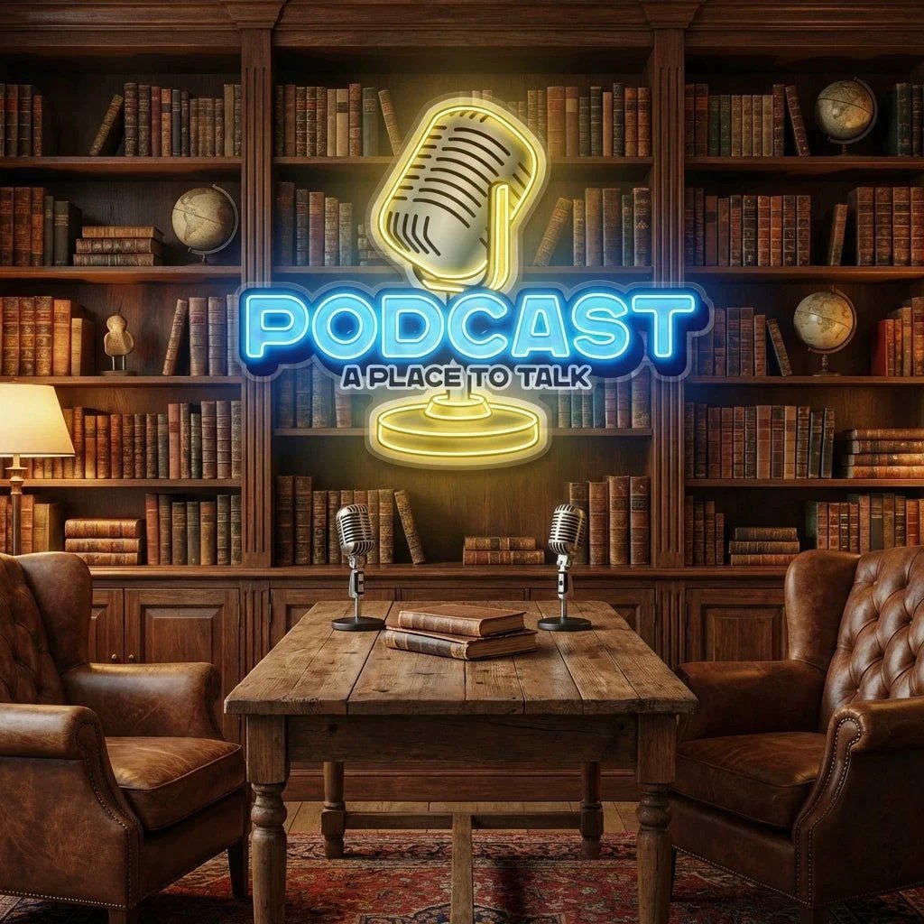 A Place to Talk Podcast Led Neon Sign Artwork