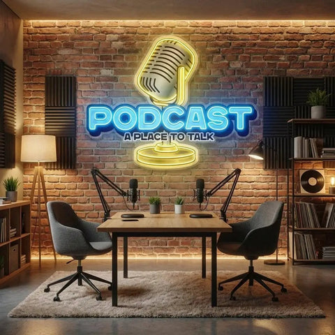 A Place to Talk Podcast Led Neon Sign Artwork