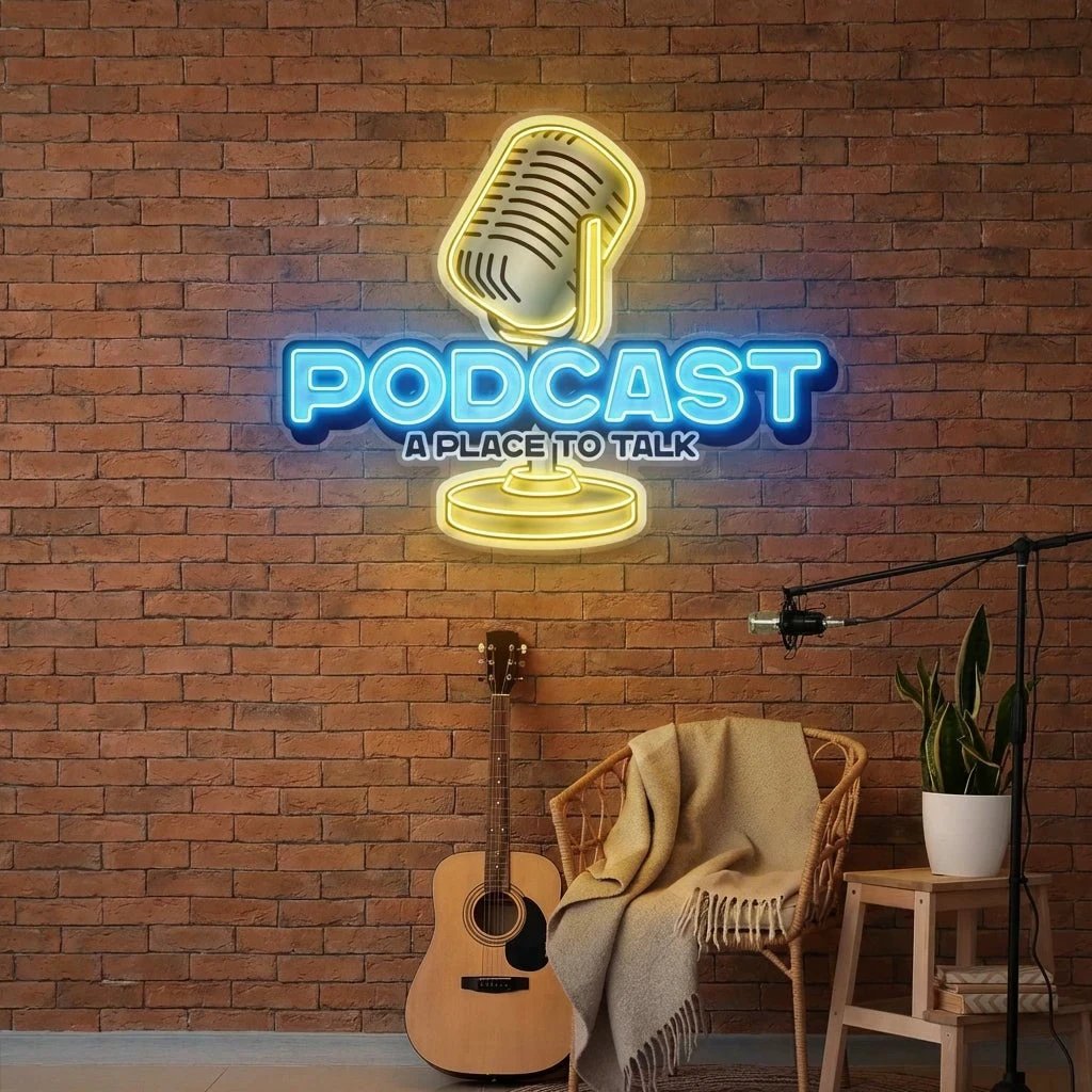 A Place to Talk Podcast Led Neon Sign Artwork