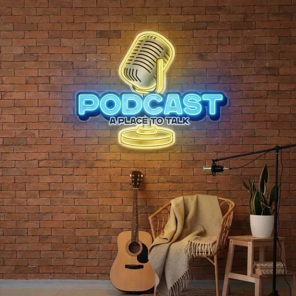 A Place to Talk Podcast Led Neon Sign Artwork