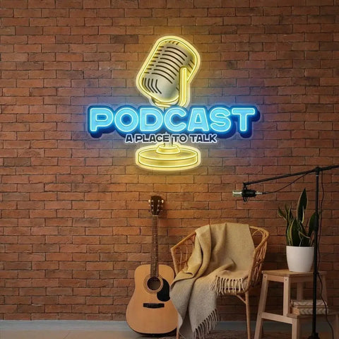 A Place to Talk Podcast Led Neon Sign Artwork