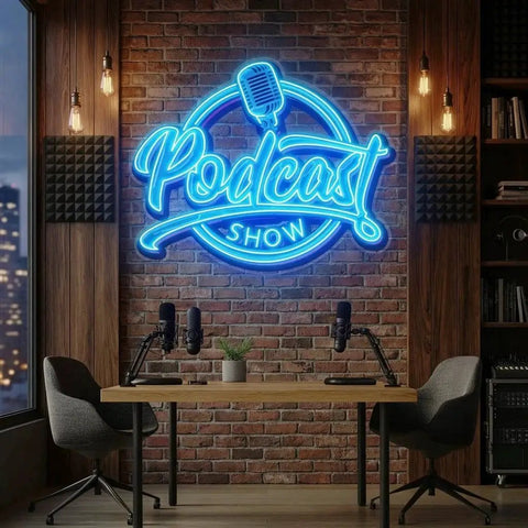 Podcast Show Artwork Led Neon Sign Light
