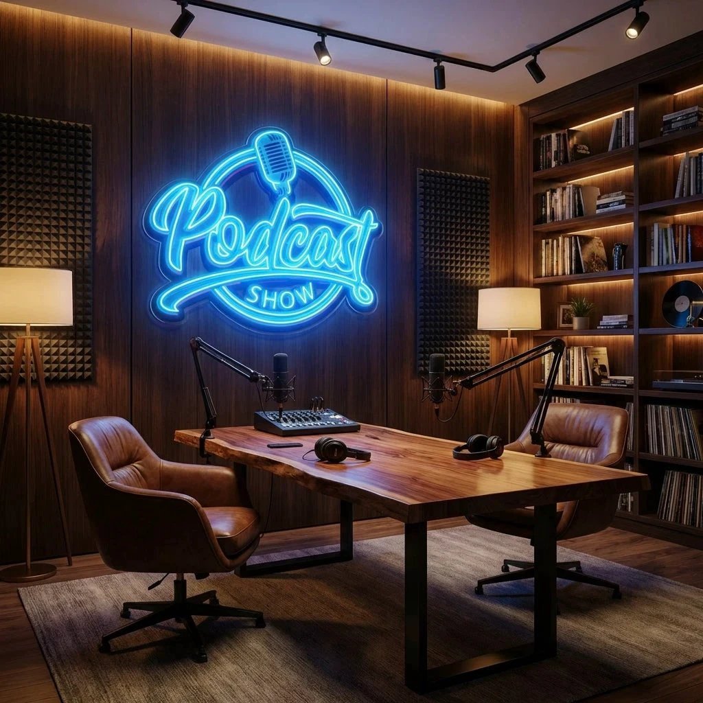 Podcast Show Artwork Led Neon Sign Light