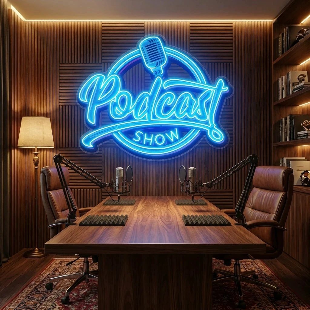 Podcast Show Artwork Led Neon Sign Light