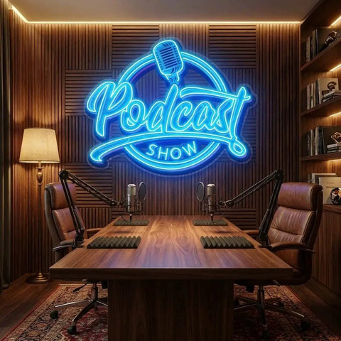 Podcast Show Artwork Led Neon Sign Light