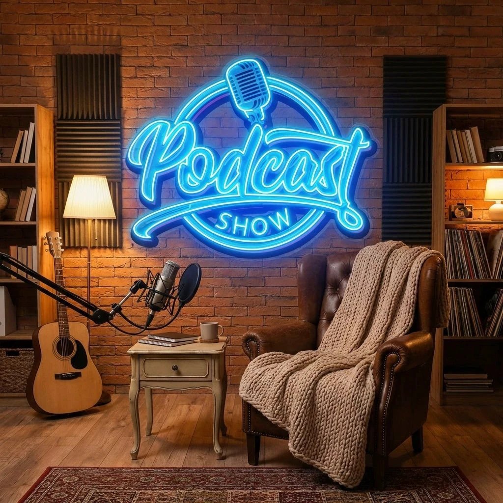 Podcast Show Artwork Led Neon Sign Light