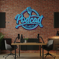 Podcast Show Artwork Led Neon Sign Light