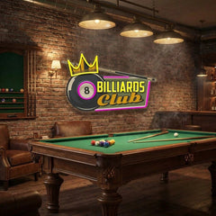 Pool Billiards Rec Room Decor Artwork Led Neon Sign Light