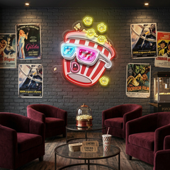 Popcorn Panic LED Neon Sign Light Pop Art
