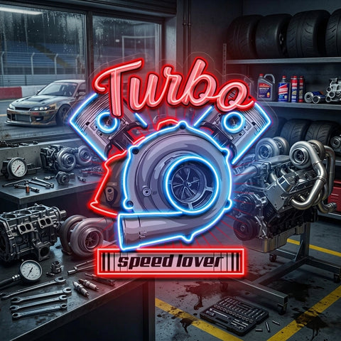 Powerful Racing Turbo LED Neon Sign Light Pop Art