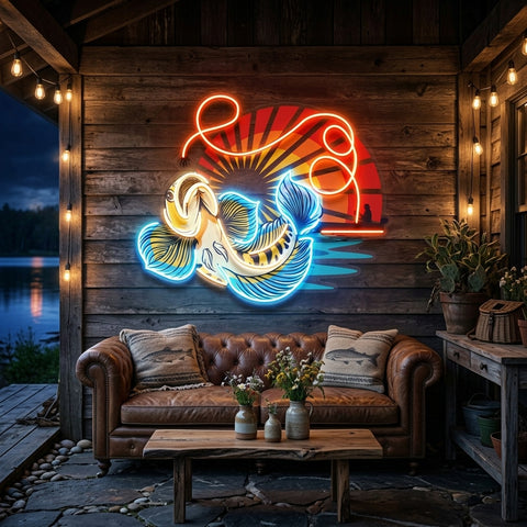 Predator Fishing LED Neon Sign Light Pop Art