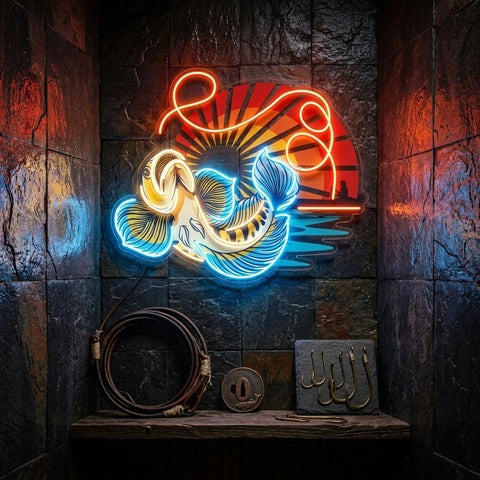 Predator Fishing LED Neon Sign Light Pop Art