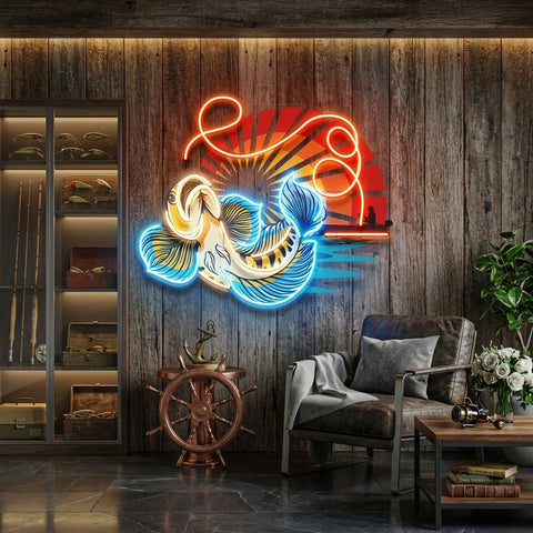 Predator Fishing LED Neon Sign Light Pop Art