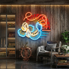 Predator Fishing LED Neon Sign Light Pop Art