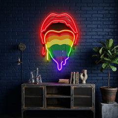 Pride Lips LED Neon Sign Light Pop Art