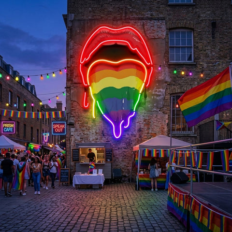 Pride Lips LED Neon Sign Light Pop Art