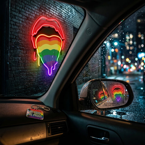Pride Lips LED Neon Sign Light Pop Art